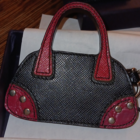 AUTHENTIC  PRADA  PURSE HANDBAG KEY FOB BAG CHARM NIB - Picture 4 of 6